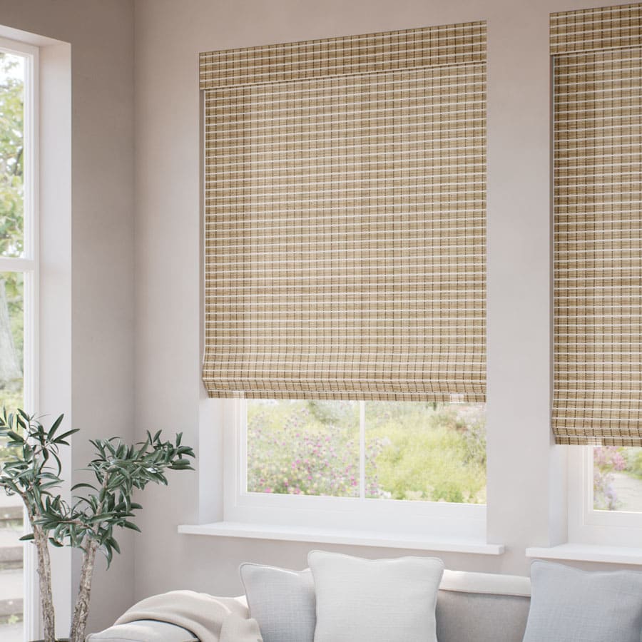 Stores en bambou/bois tissé de luxe plus 1500