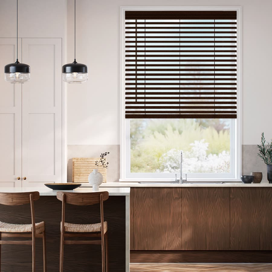 Stores imitation bois Luxe Décorateur de 2 po 1801