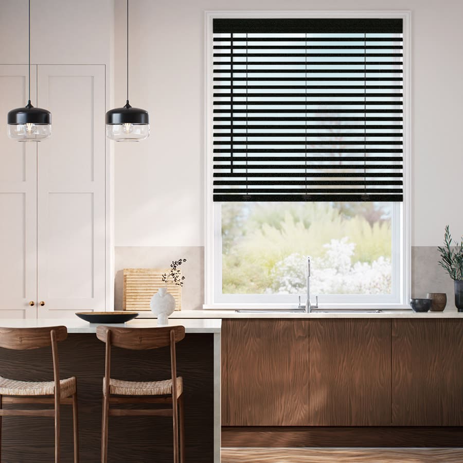 Stores imitation bois Luxe Décorateur de 2 po 1801