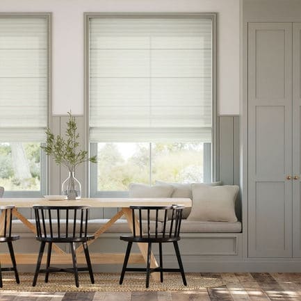 Striped Roman Shades