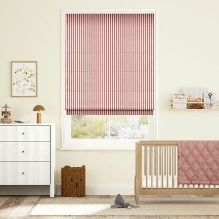 Striped Roman Shades