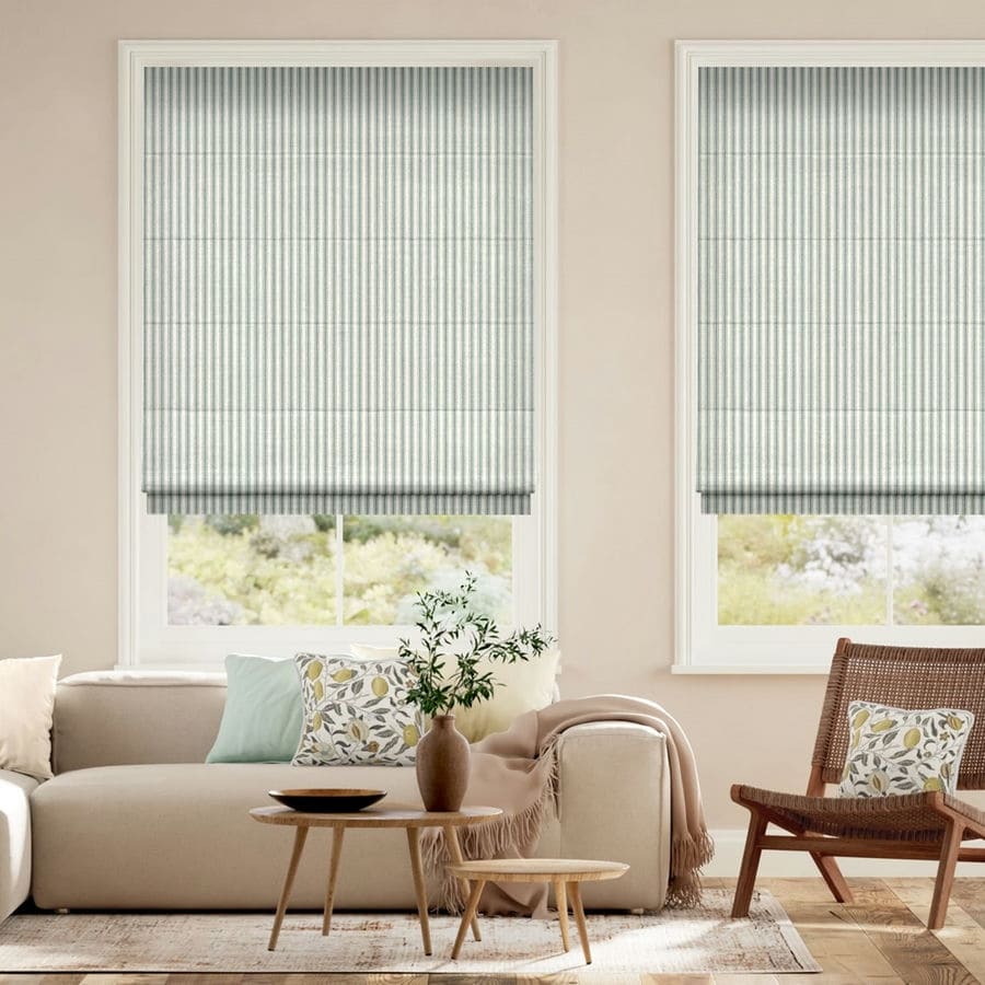 Striped Roman Shades 1722