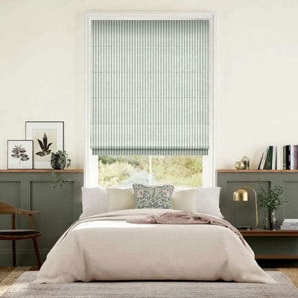 Striped Roman Shades