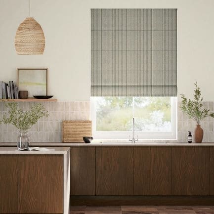 Striped Roman Shades