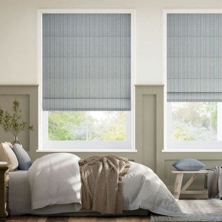 Striped Roman Shades