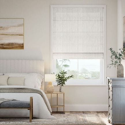 Striped Roman Shades