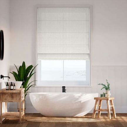 Striped Roman Shades