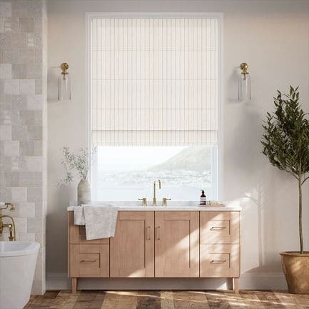 Striped Roman Shades