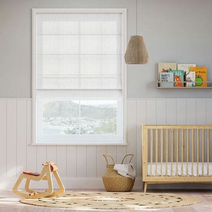 Striped Roman Shades