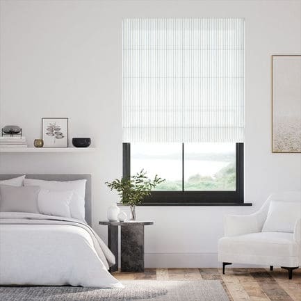 Striped Roman Shades