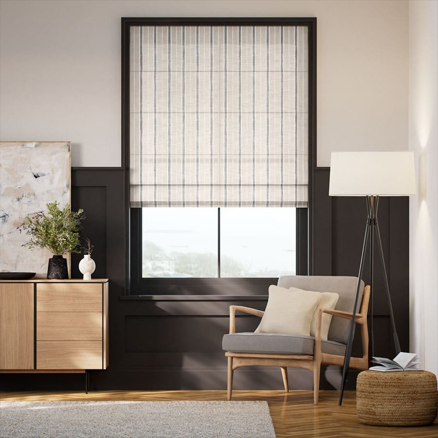 Striped Roman Shades 1722