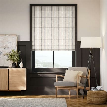 Striped Roman Shades