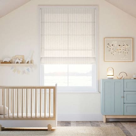 Striped Roman Shades