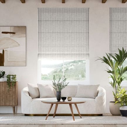 Striped Roman Shades