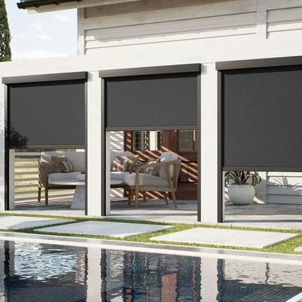 Toiles rétractables à rails latéraux pour la terrasse de luxe 1869