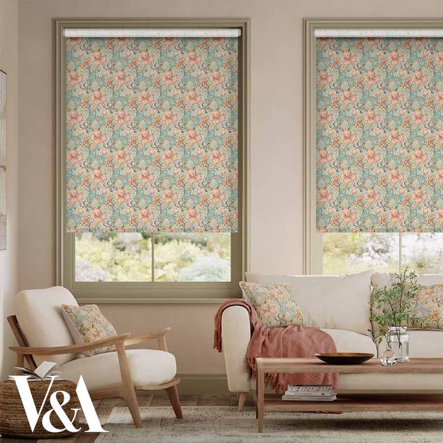 William Morris Light Filtering Roller Shades 1631