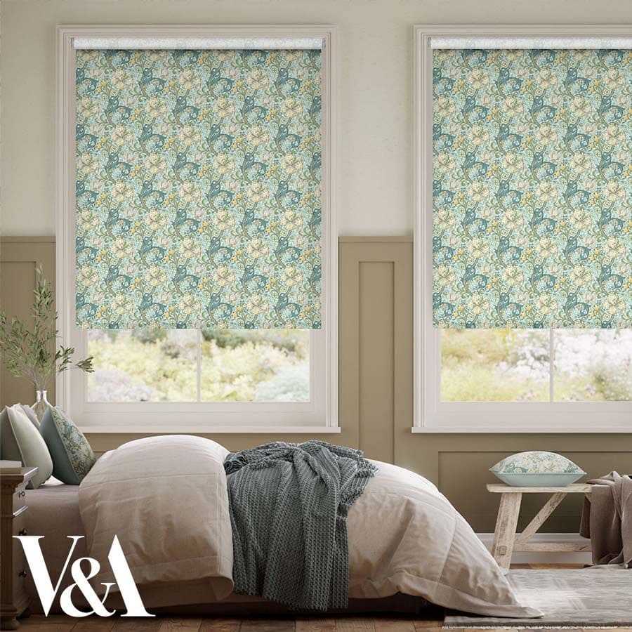 William Morris Light Filtering Roller Shades 1631