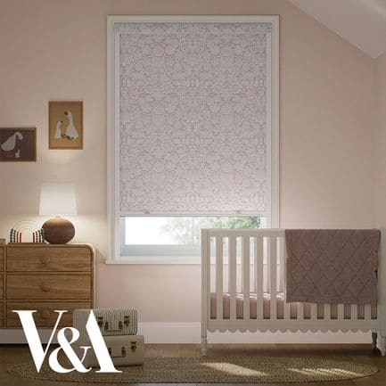 William Morris Total Blackout Roller Shades (No Drill)