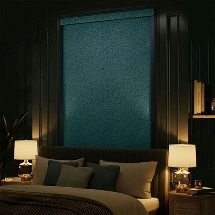 William Morris Total Blackout Roller Shades (No Drill) 1881