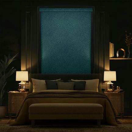William Morris Total Blackout Roller Shades (No Drill) 1881