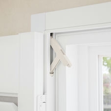 No-Drill Faux Wood Shutters 1828