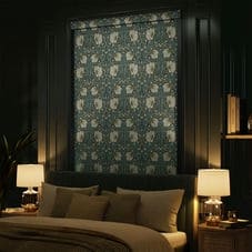 William Morris Total Blackout Roller Shades (No Drill) 1881
