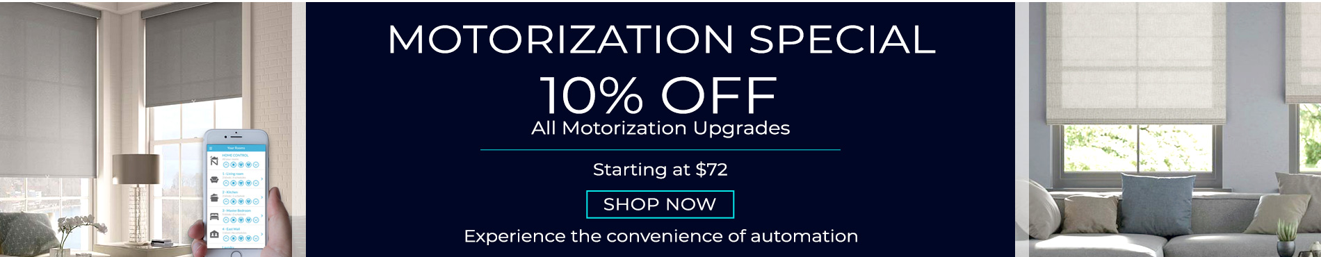 10% Off Motorization Upgrade Special