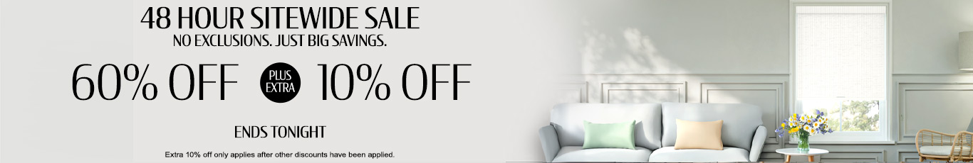 60% + extra 10% off everything
