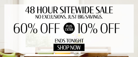 60% + extra 10% off everything