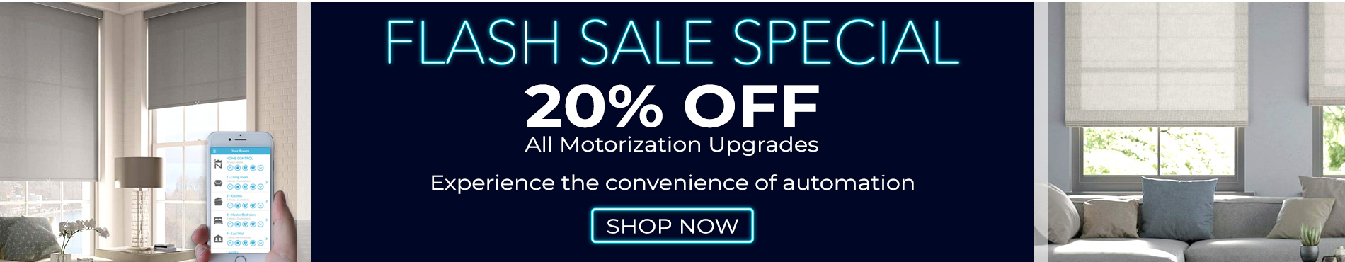 20% off motorization upgrades