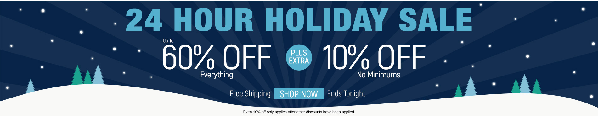 Save up to 60% + extra 10% on everything
