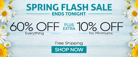 60-65% off everything + extra 10% off