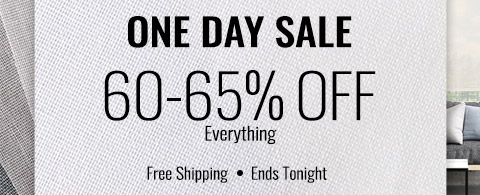Save up to 65% off everything