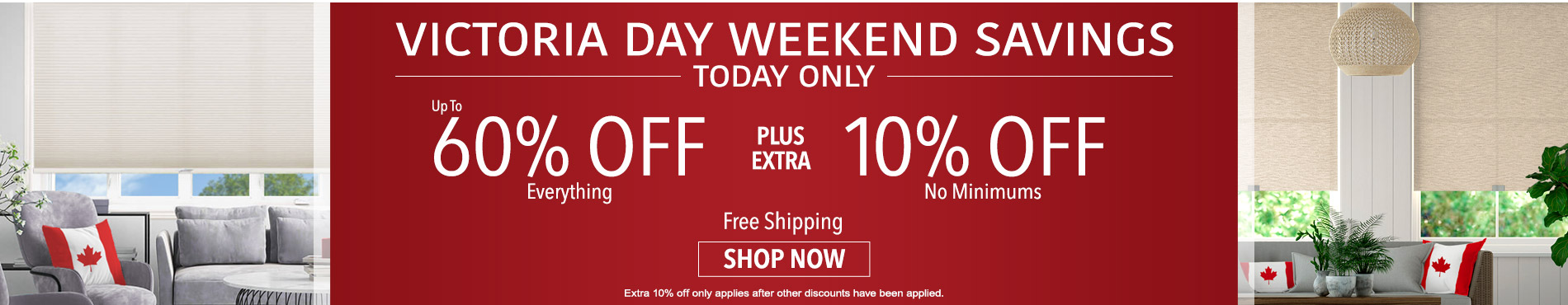 Save up to 60% + extra 10% on everything
