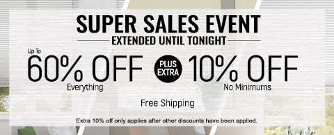 Save up to 60% + extra 10% off everything