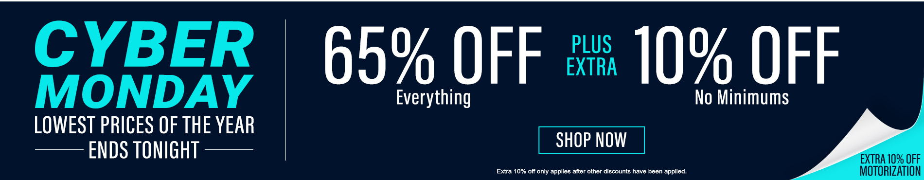 65% off everything + 10% off