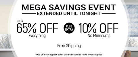 Up to 65% off everything + 10% off