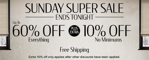 Save up to 60% + extra 10% off everything