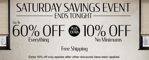 Save up to 60% + extra 10% off everything