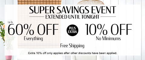 Save up to 60% + extra 10% off everything