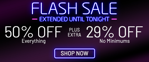 50% off everything + 29% off