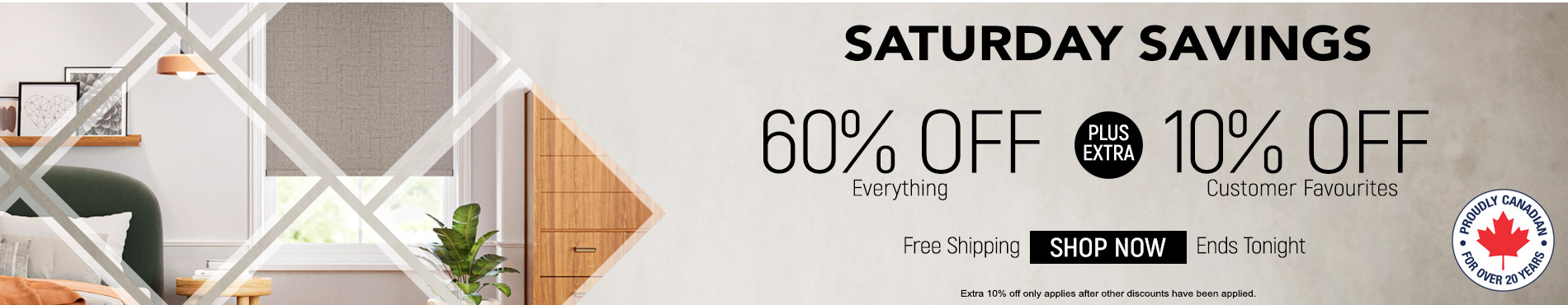 60% off everything + extra 10% off customer favourites
