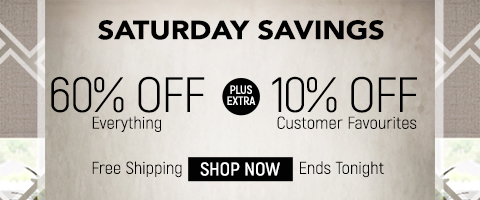 60% off everything + extra 10% off customer favourites