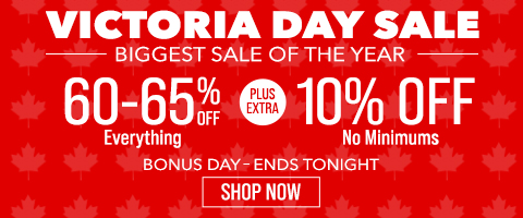 60-65% off everything + extra 10% off