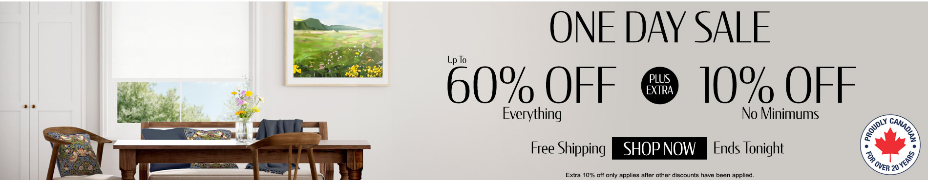 Save up to 60% + extra 10% on everything