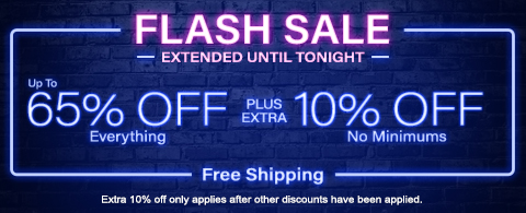 Up to 65% off everything + 10% off roller and cellular shades