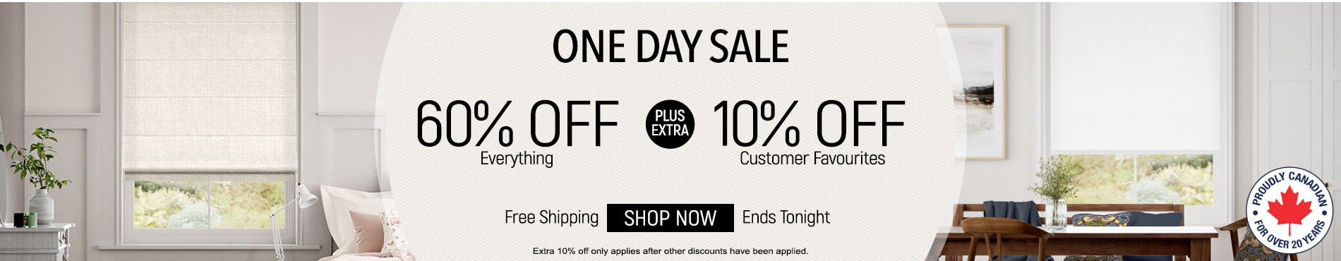 60% off everything + extra 10% off customer favourites