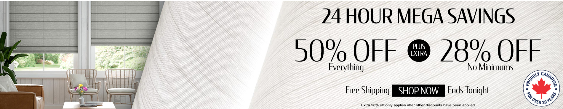50% off everything + 28% off