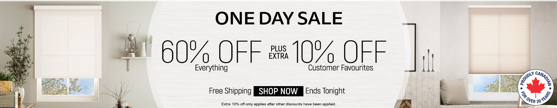 60% off everything + extra 10% off customer favourites