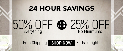 50% off everything + 25% off
